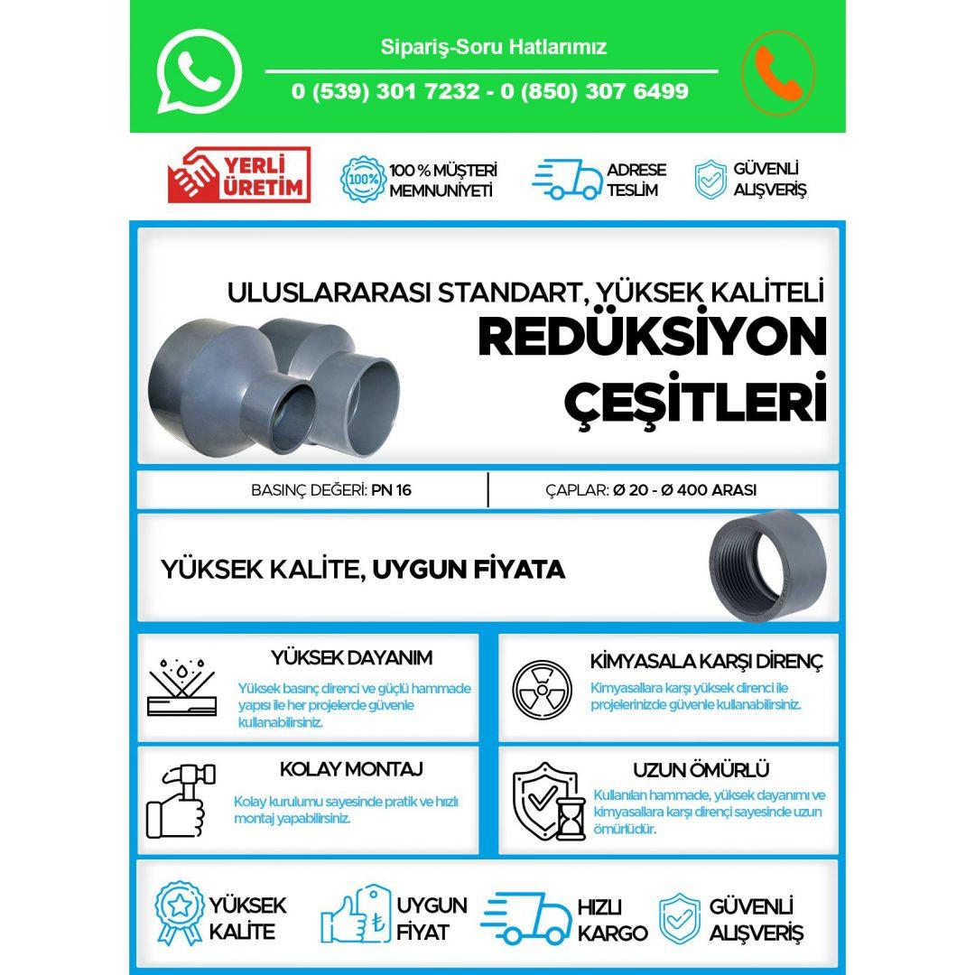 UH-PVC Yapıştırma Muflu Redüksiyon - Görsel 2